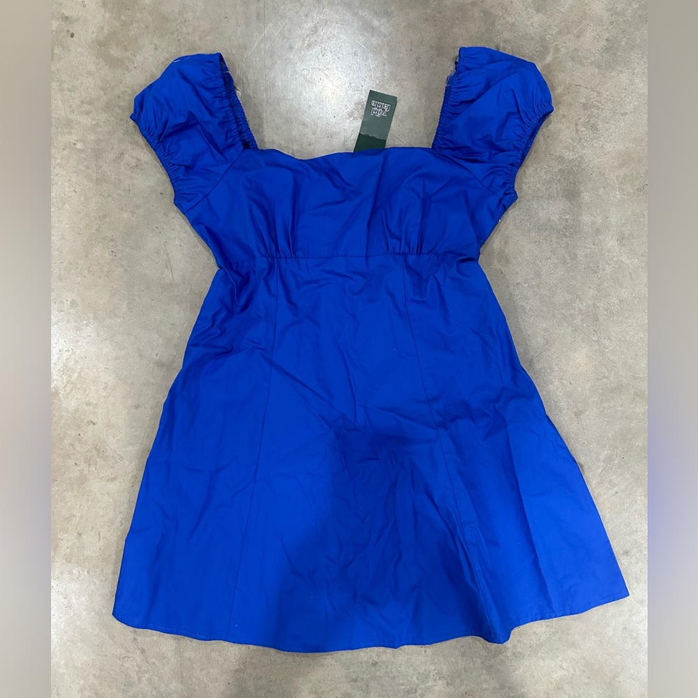 Royal blue off the shoulder dress NWT